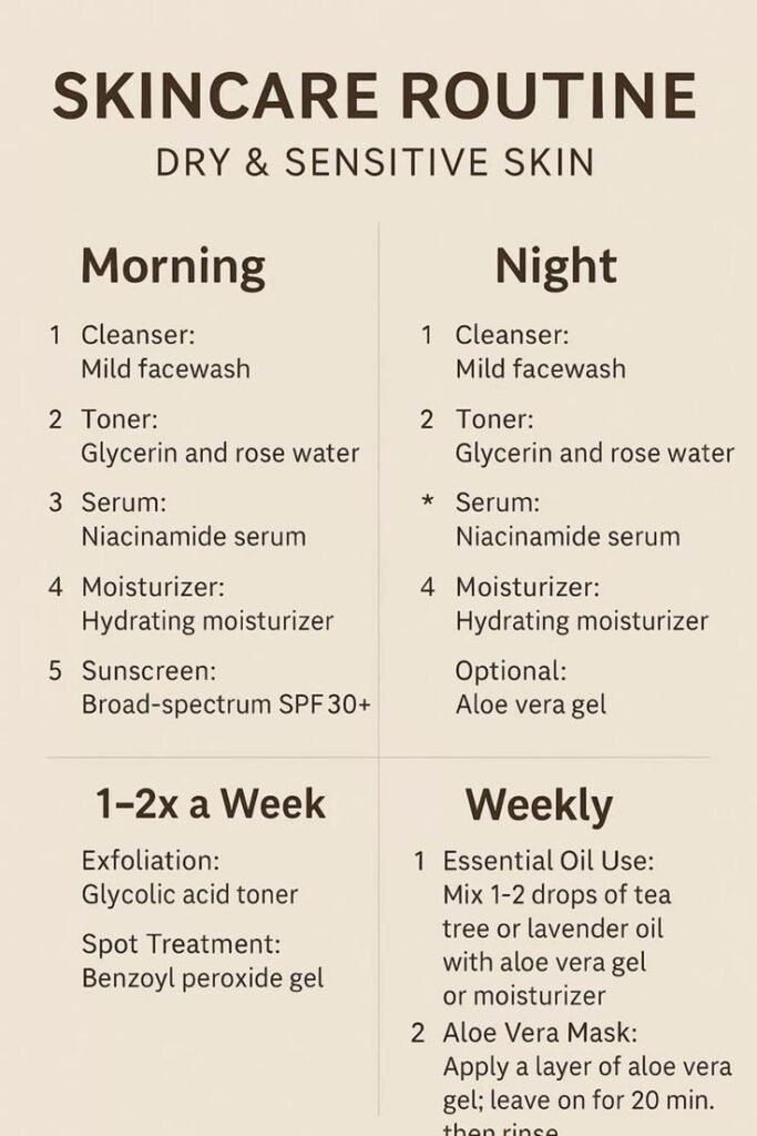 Night Skincare Routine for Combination Skin