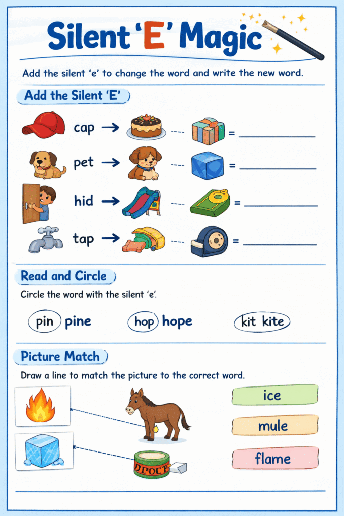 Phonics Worksheets for 2nd Grade