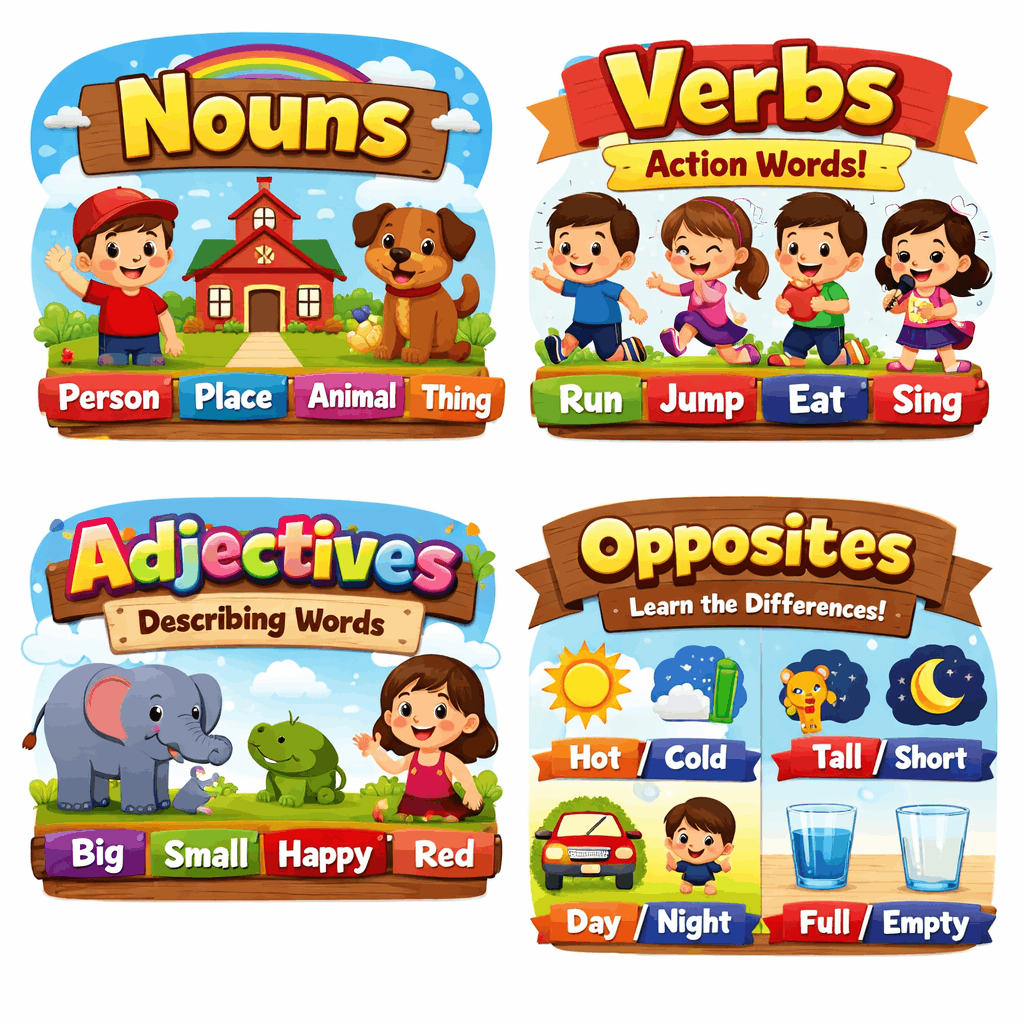 UKG English Grammar Worksheets