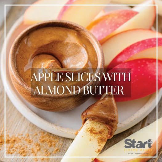 apple slices with almond butter