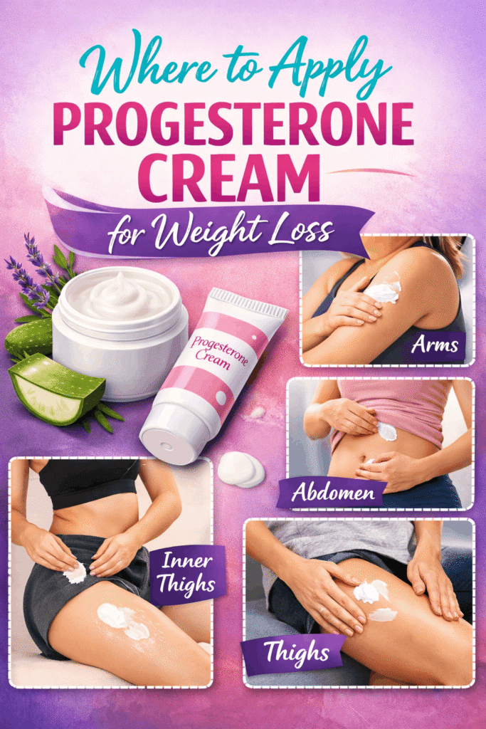Best Places to Apply Progesterone Cream for Weight Loss