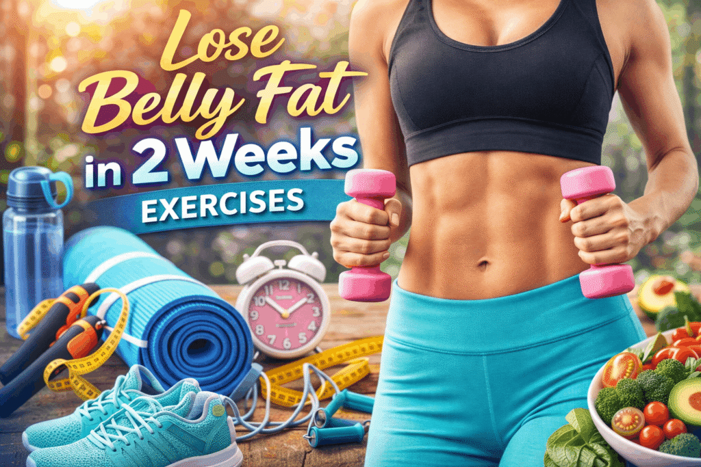 Lose Belly Fat in 2 Weeks with Exercises