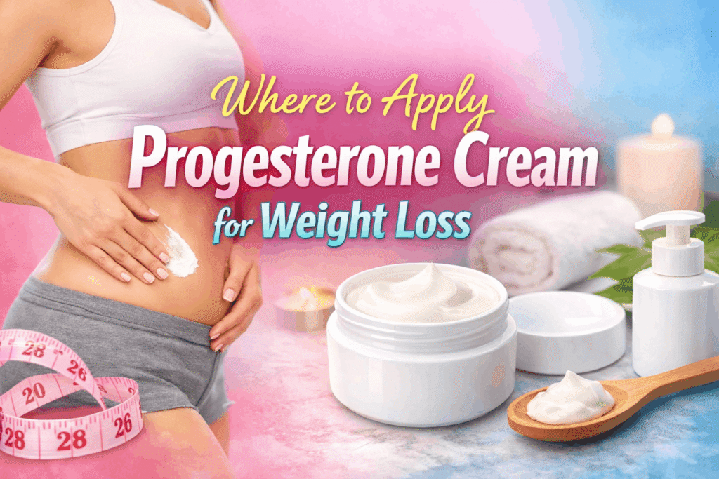 Where to Apply Progesterone Cream for Weight Loss